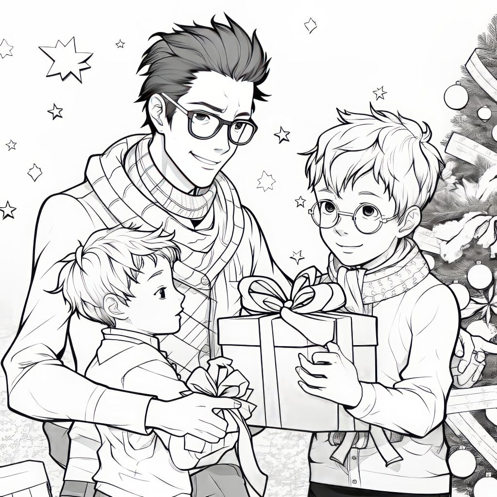 Father and Kids Holiday Celebration