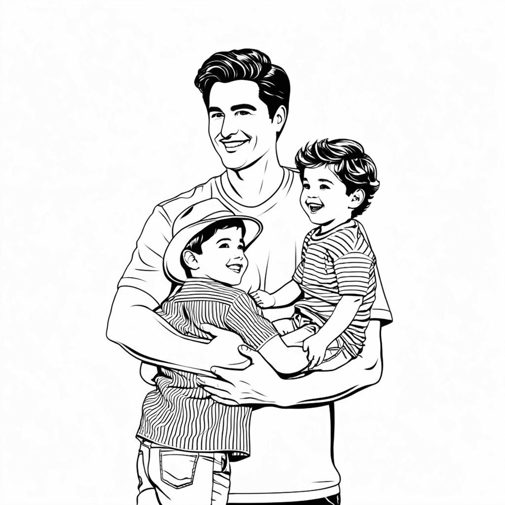 Father's Warm Embrace