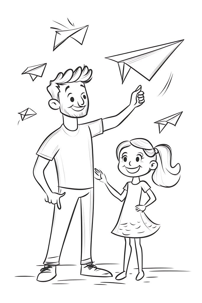 Flying High with Dad A Fun Paper Airplane Adventure