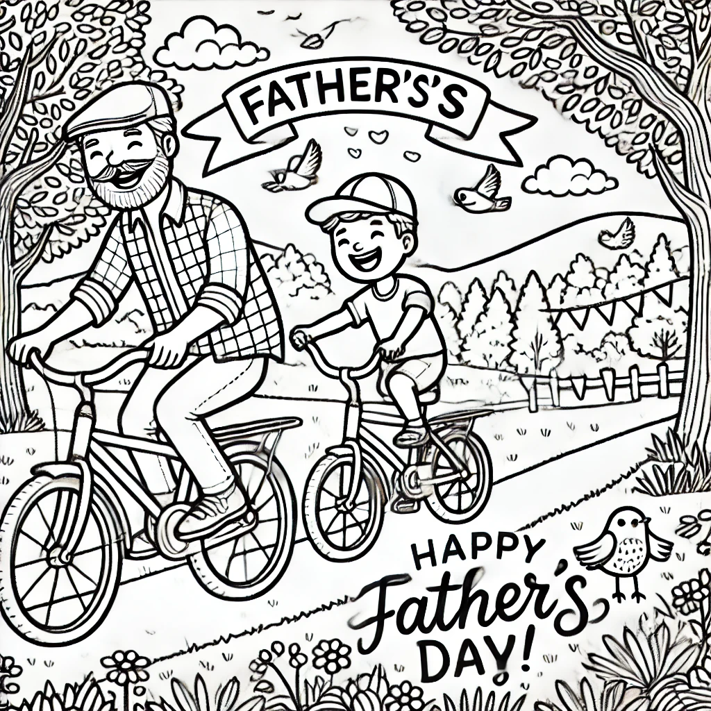 Park Biking with Father