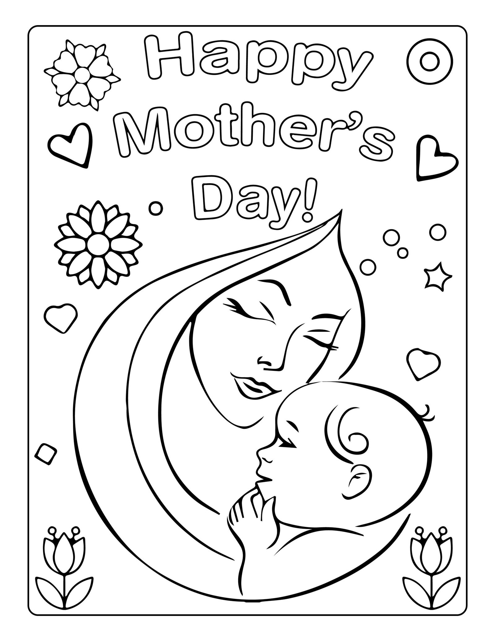 Mothers Day Coloring Pages & Activities