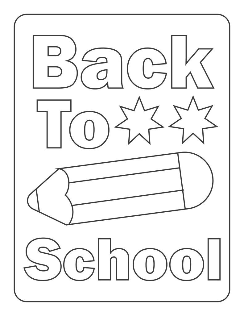 Back to School Colorful Fun