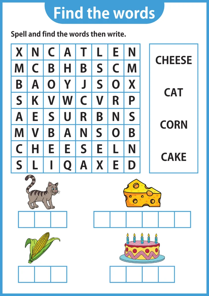 Birthday Party Word Search