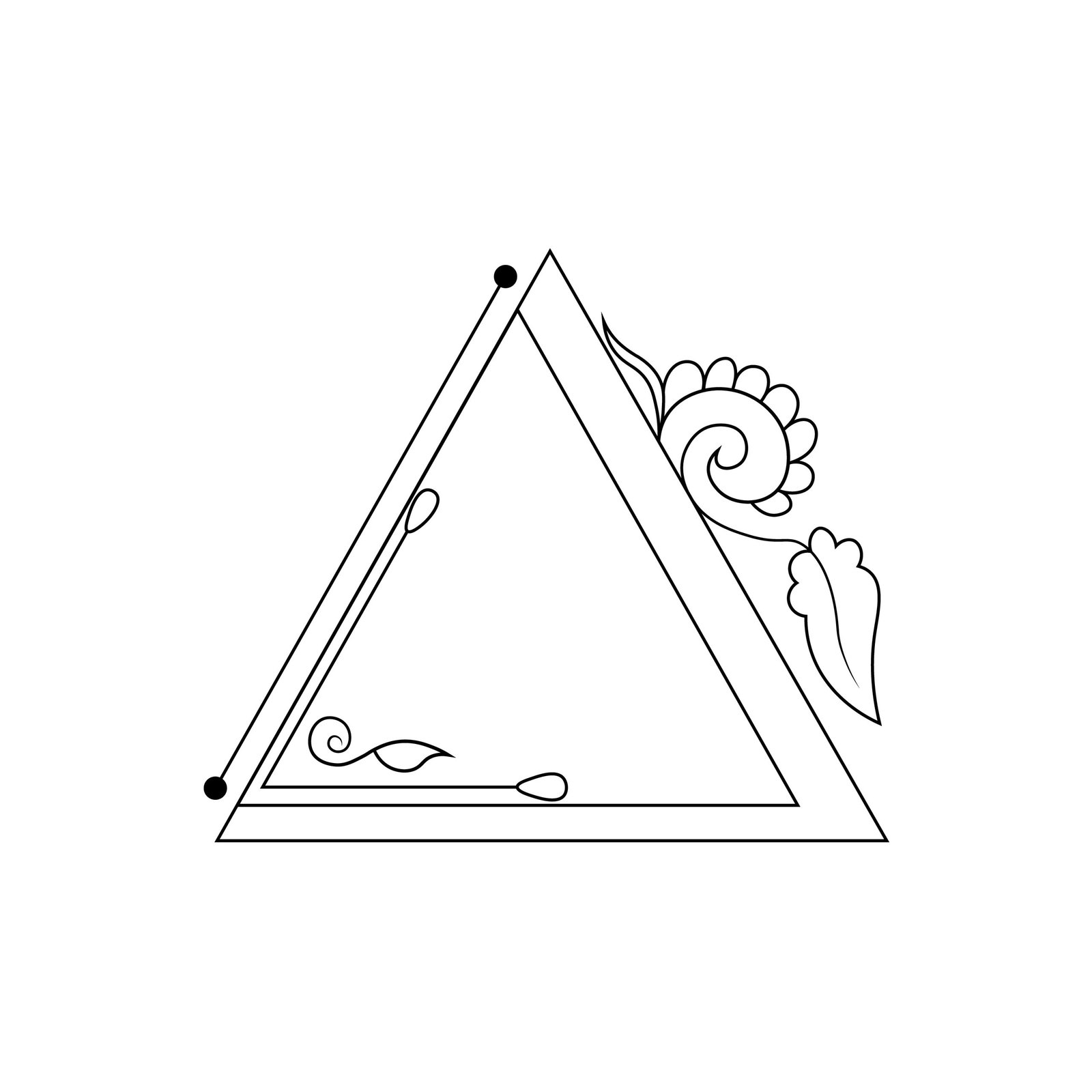 printable triangle templates