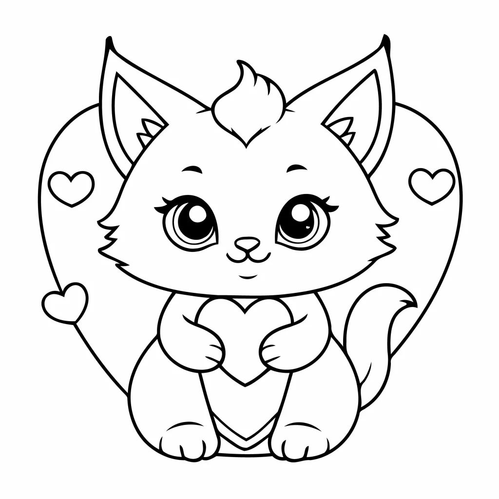 Adorable Kitty Cat Coloring Pages You Can Download for Free