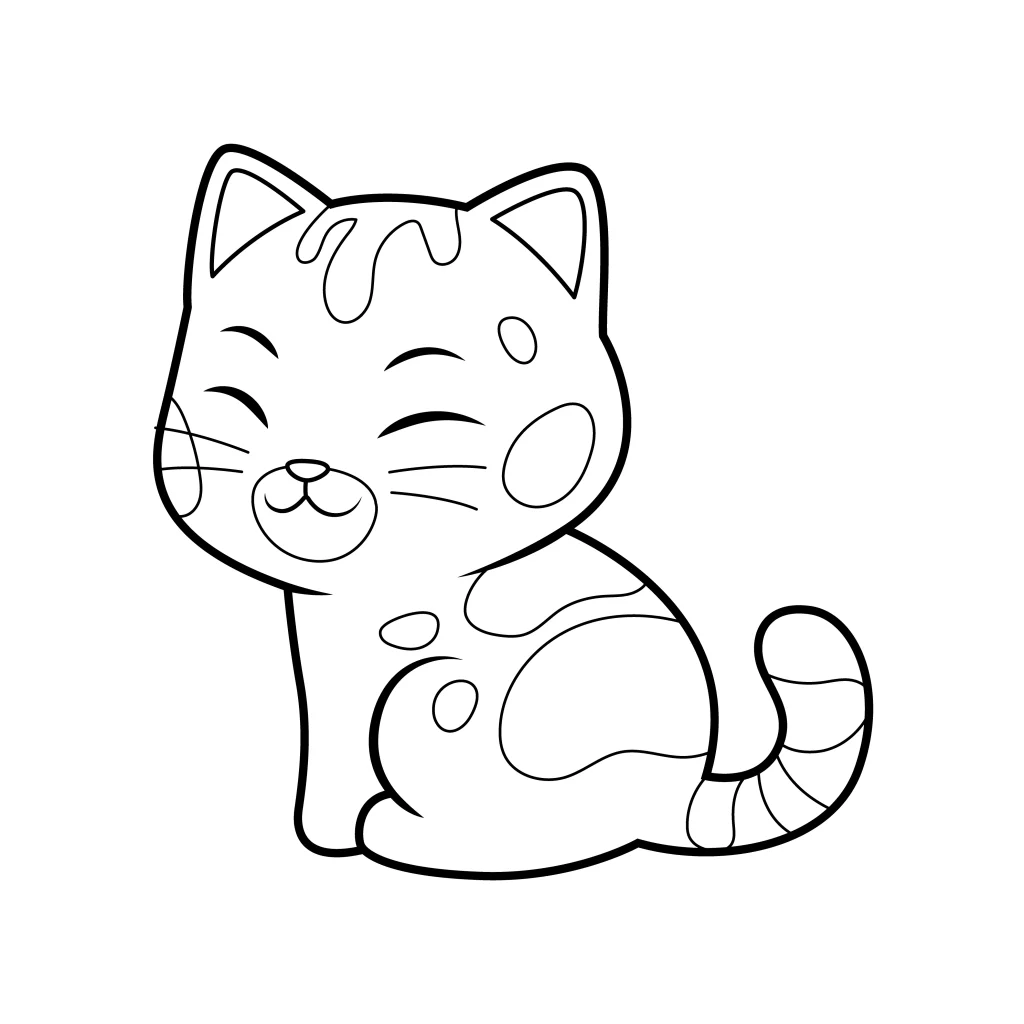 Adorable Kitty Cat Coloring Pages You Can Download for Free