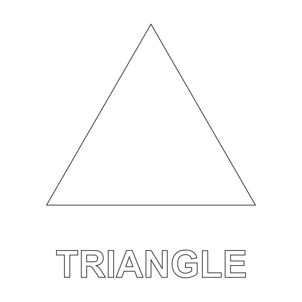 printable triangle templates