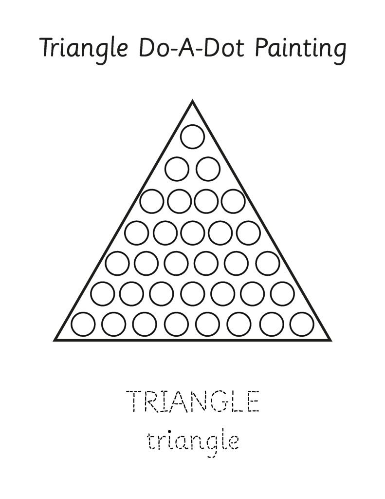 printable triangle templates