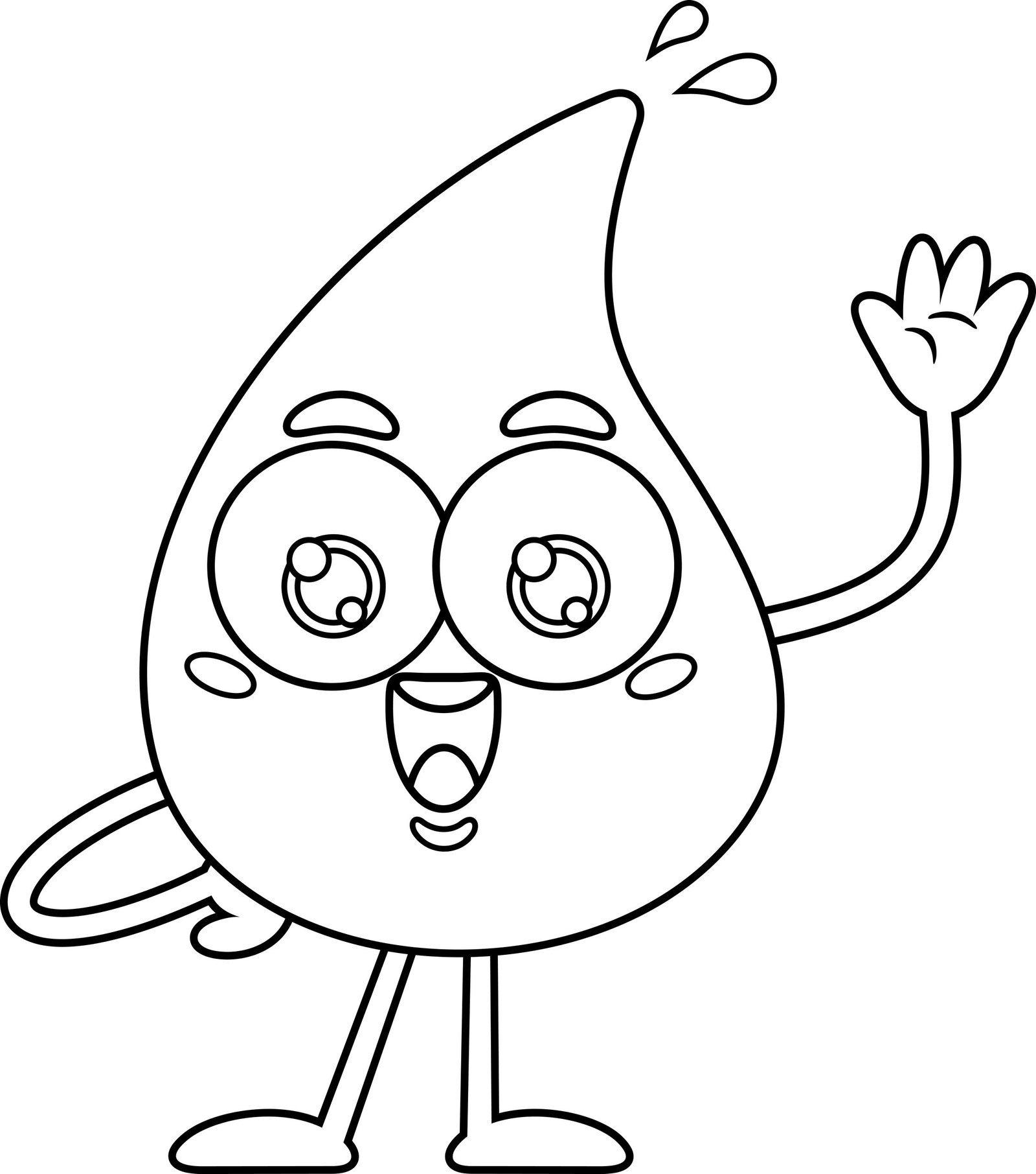 Waving Raindrop Fun Sheet