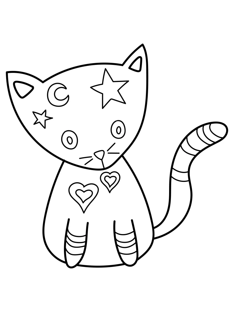Adorable Kitty Cat Coloring Pages You Can Download for Free