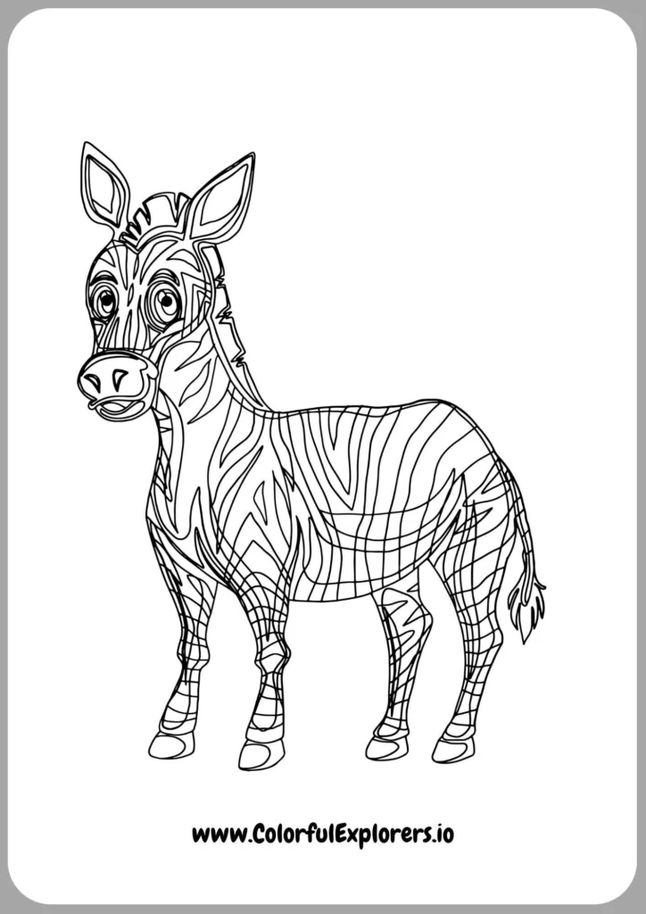 A Zebras Stripes_ Colorful Creations