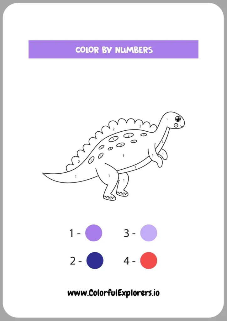 Ankylosaurus Preparing for Action to Color