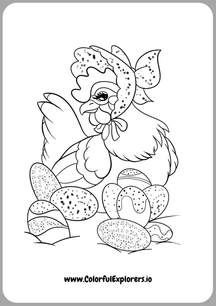 Chicken Enjoying the Outdoors