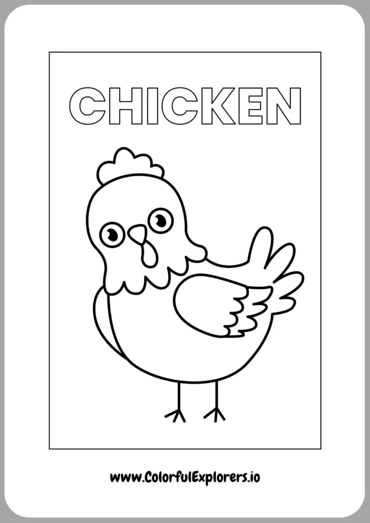 Chicken Playing in the Rain