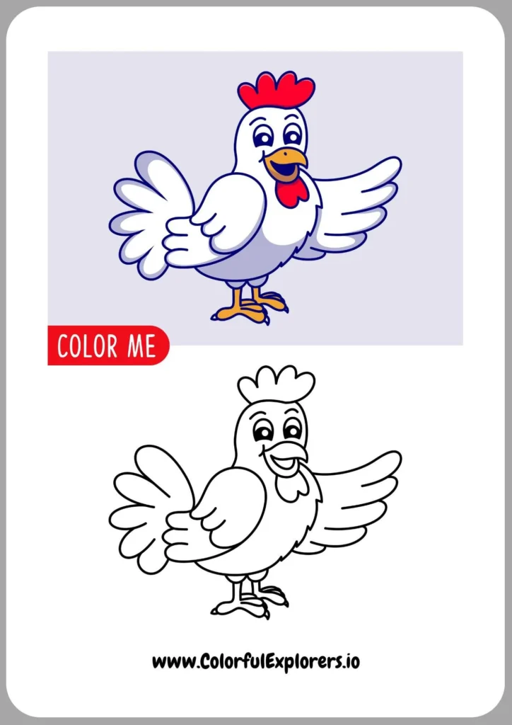 Chicken Ready to Play
