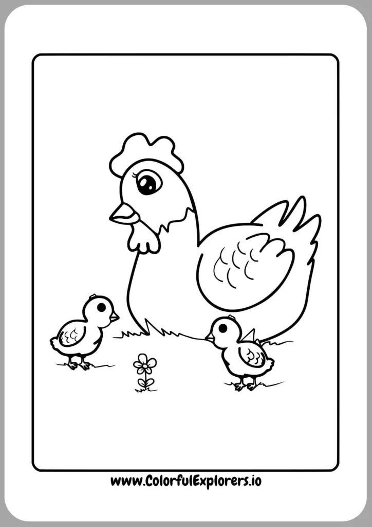 Chicken Standing Proudly