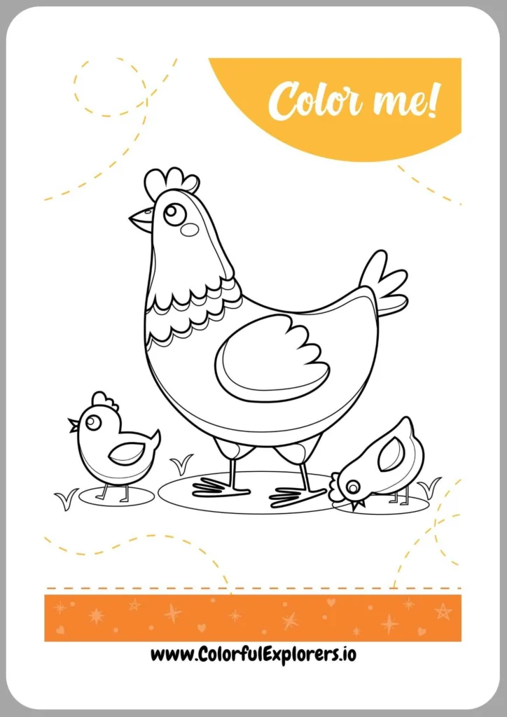 Chicken Walking with a Friend