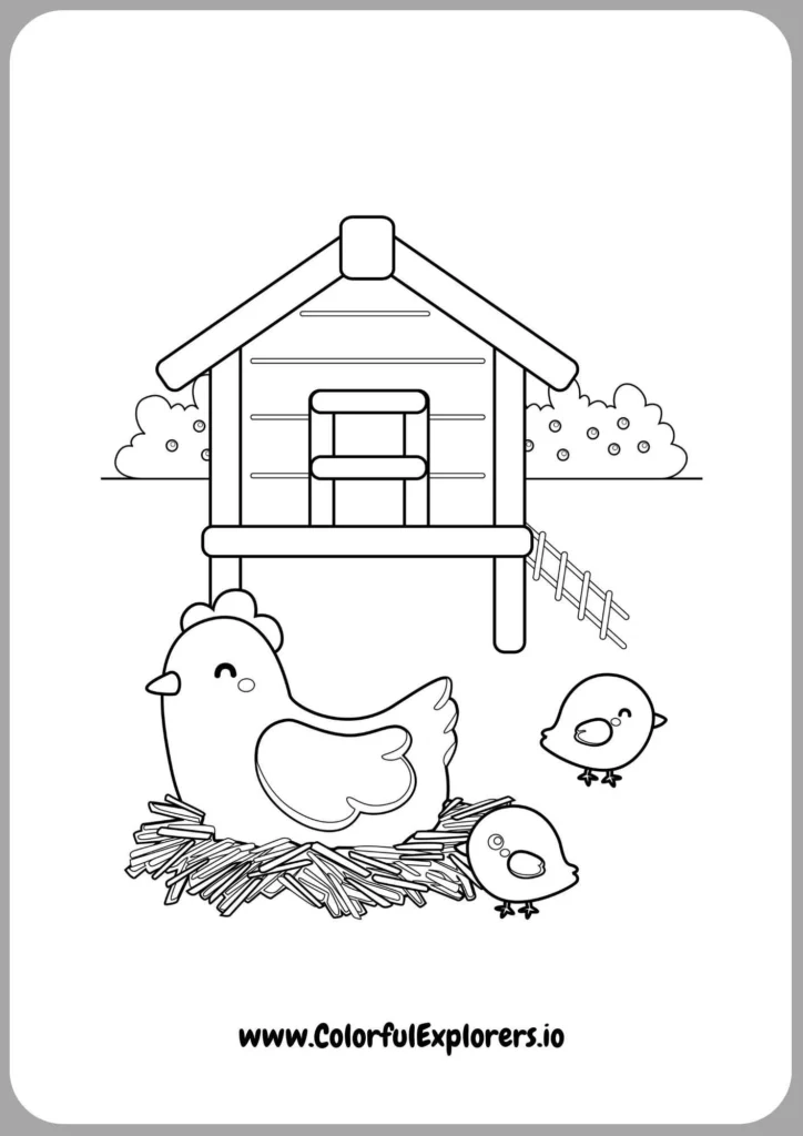 Fluffy Chick with Flowers