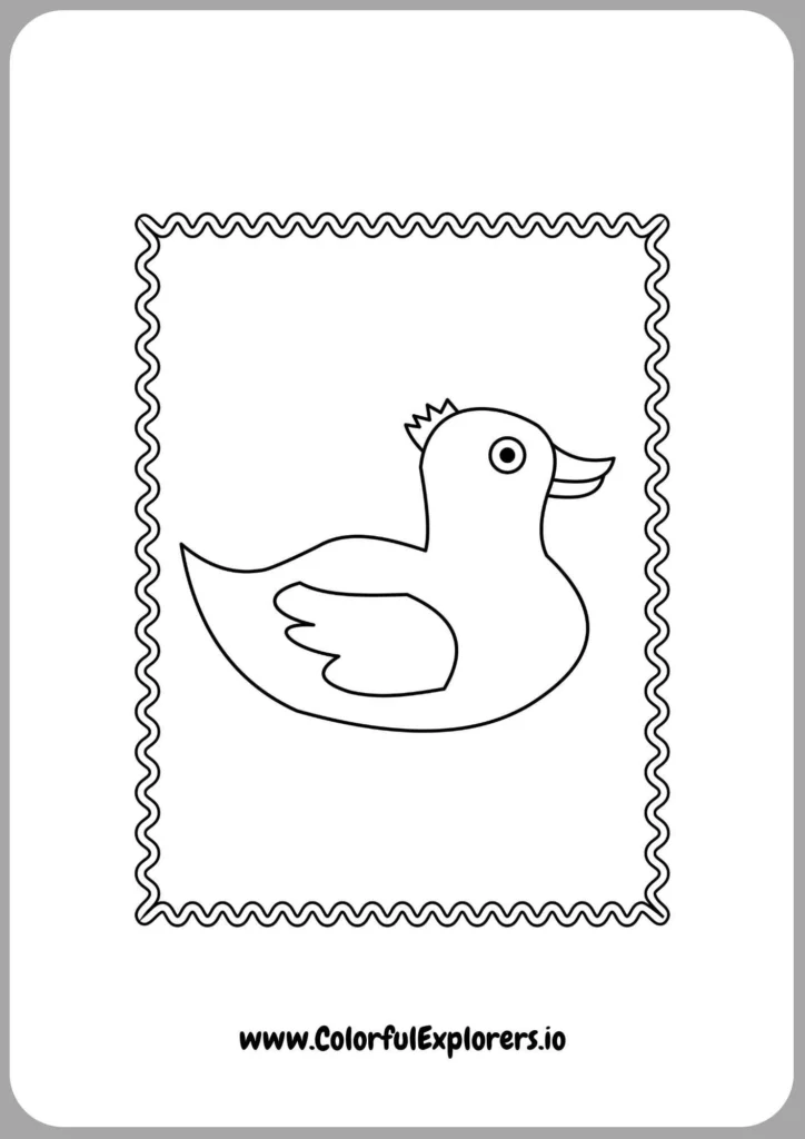 Graceful Duck with a Swirl
