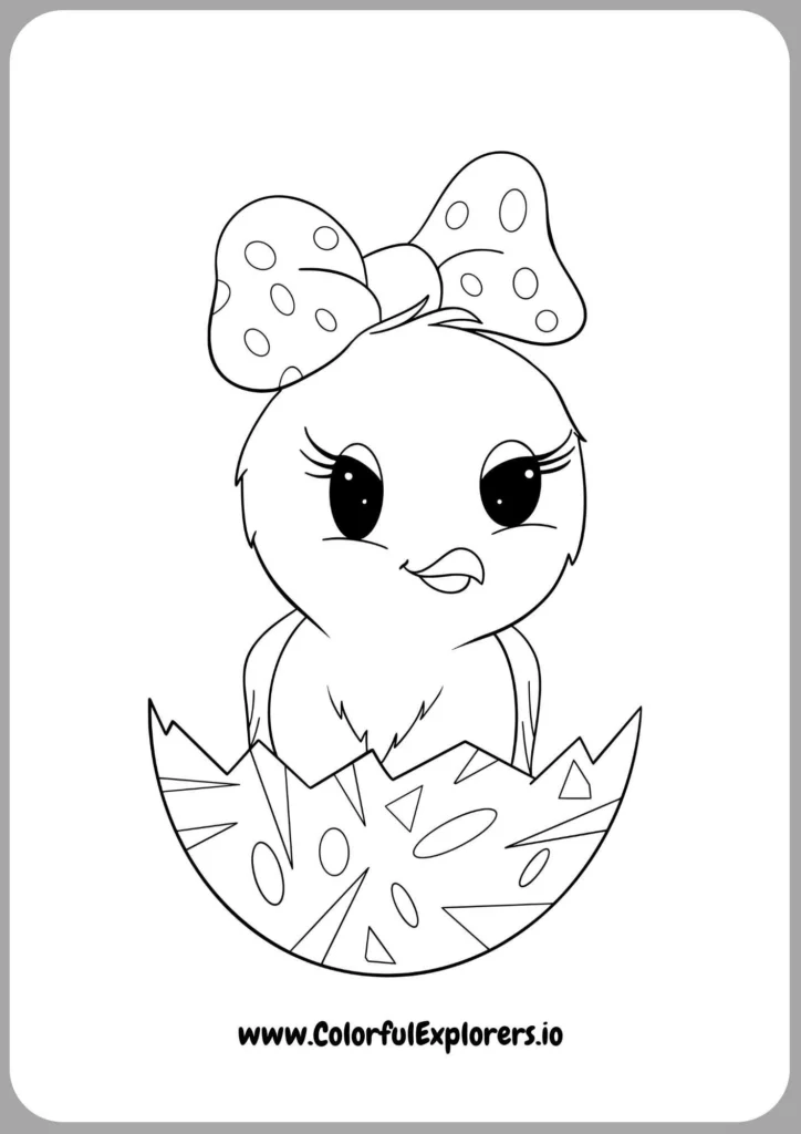 Chick Coloring Pages