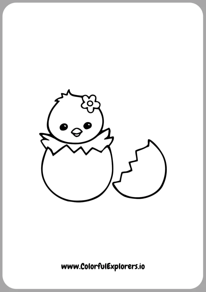 Chick Coloring Pages