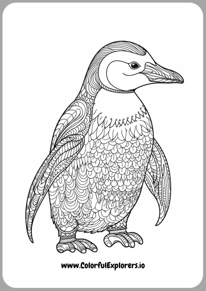 Festive Penguin with Santa Hat