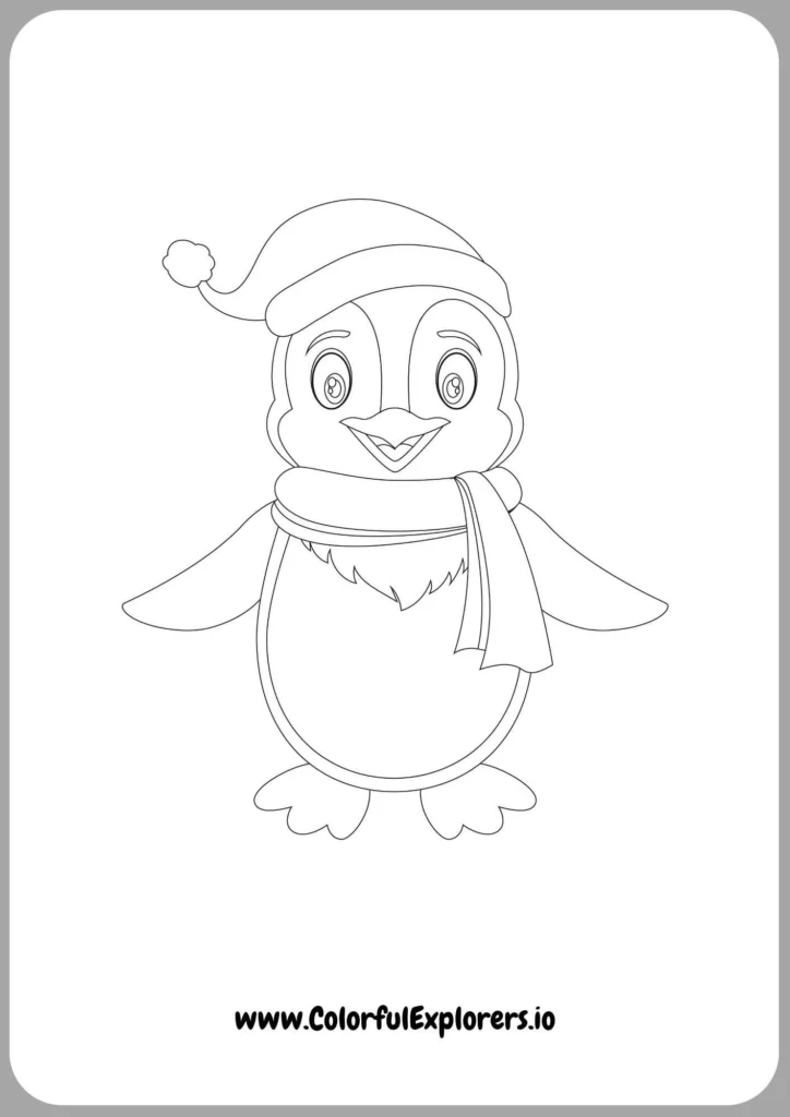 Penguin Celebrating Christmas Eve