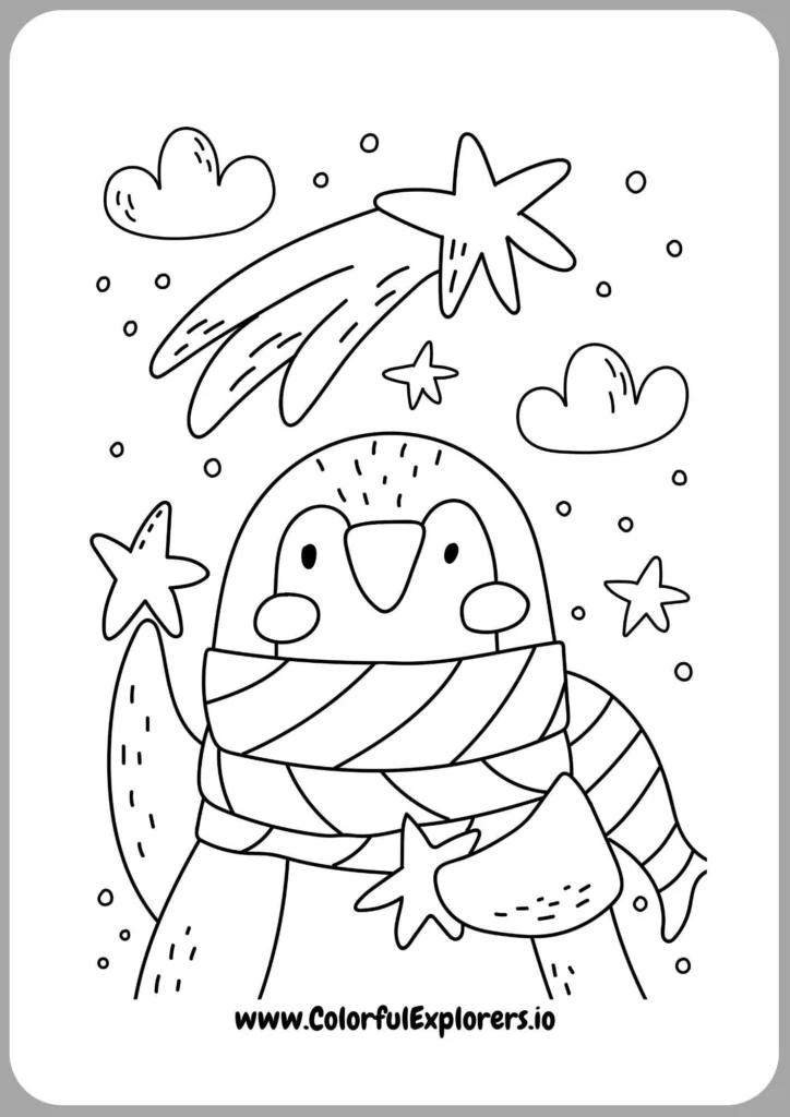 Penguin and Christmas Stockings