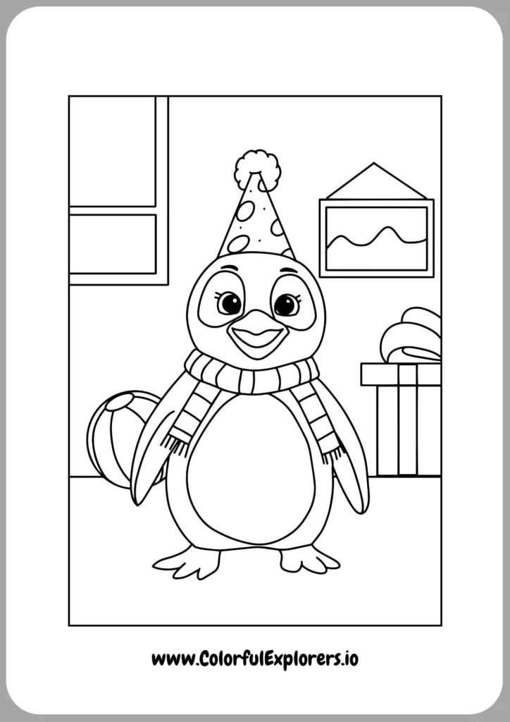 Penguin and Santa Claus