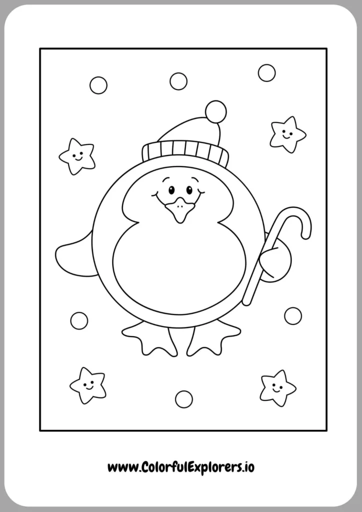 Penguin in Cozy Scarf