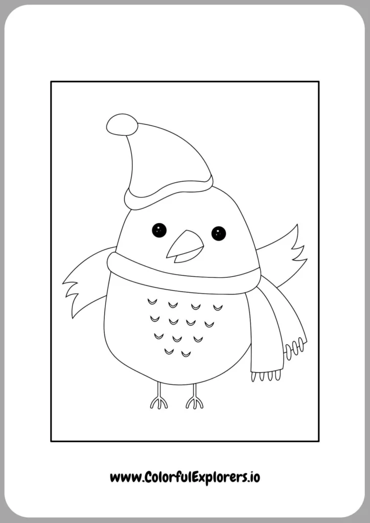 Penguin on Christmas Sleigh