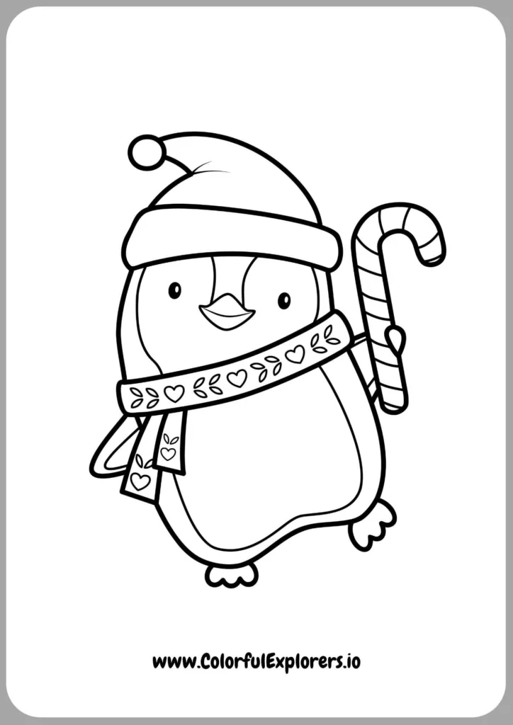 Penguin with Festive Party Hat
