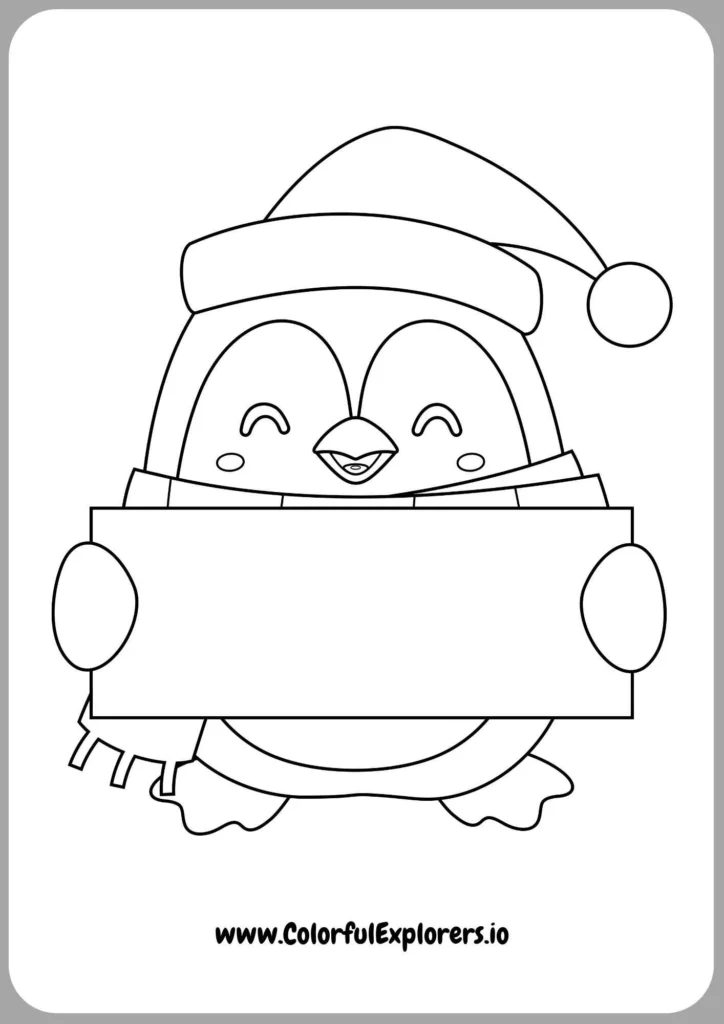 Penguin with Hot Cocoa
