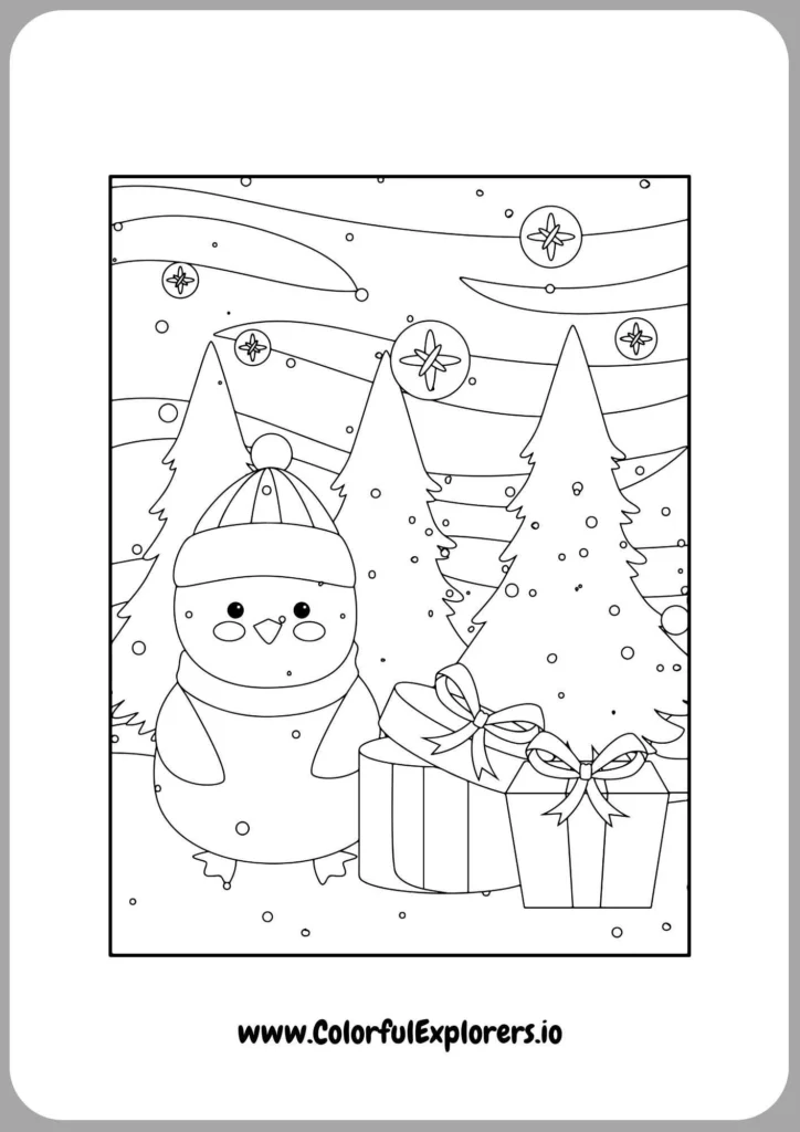 Penguin with Iceberg Decoration