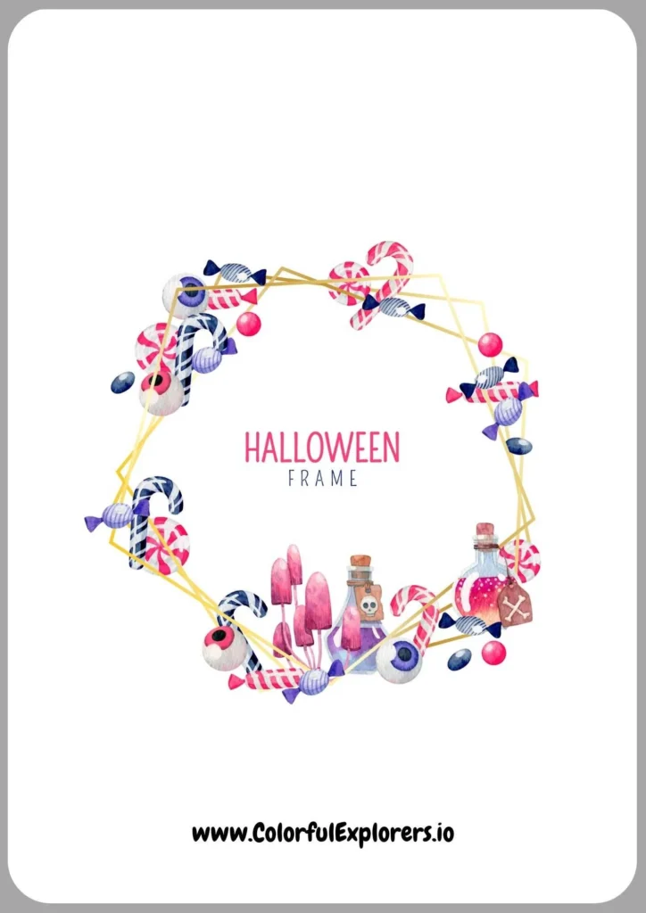 Bat Circle Loom Haunted Greeting