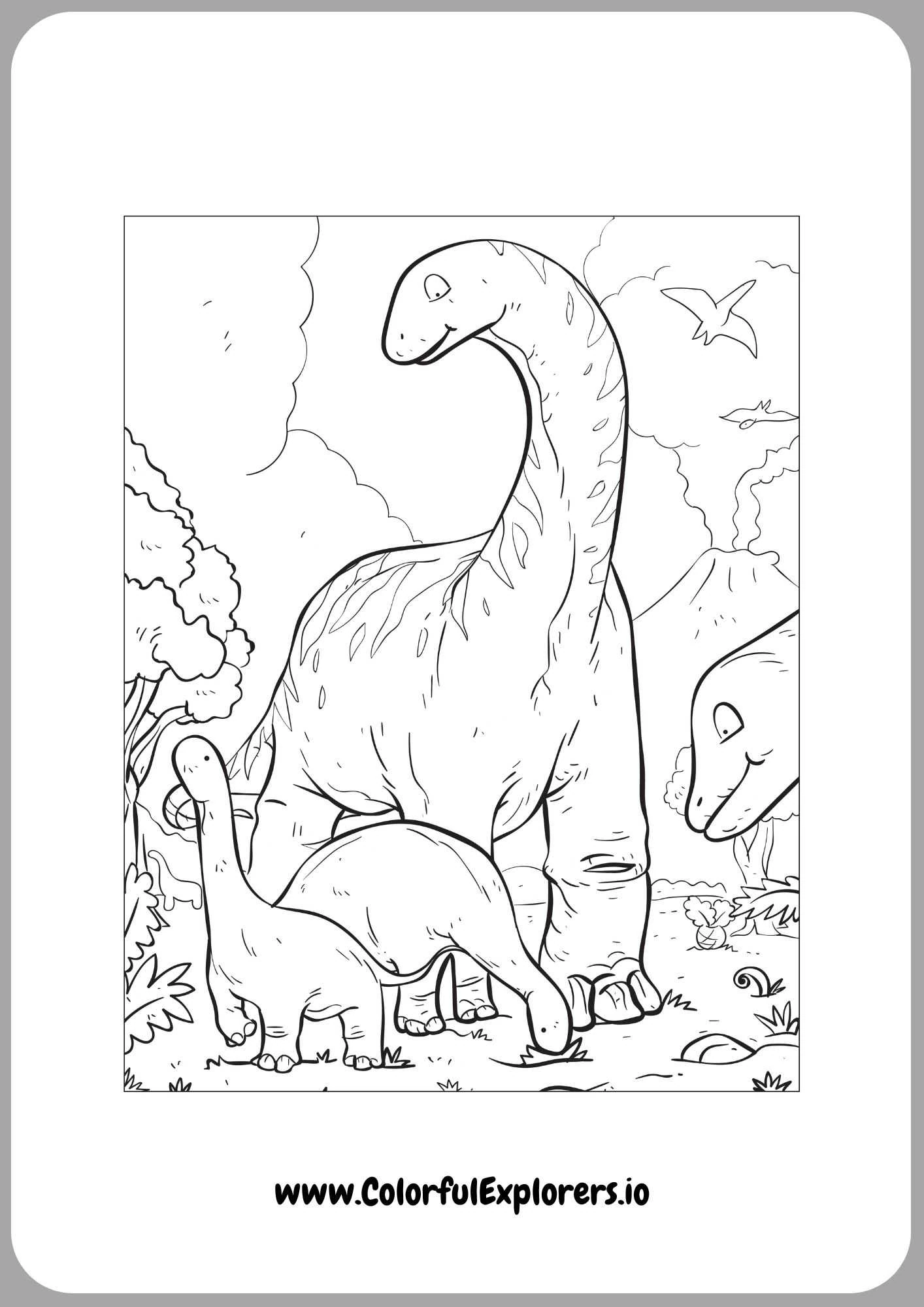 Brave Dinosaur Roars In Jungle
