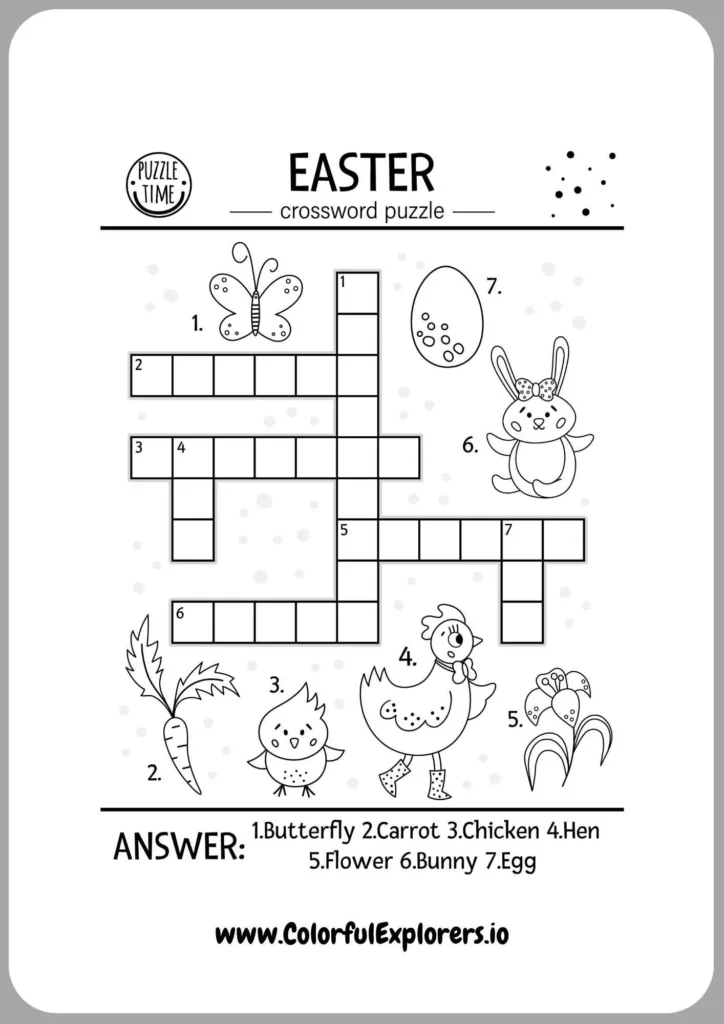 Colorful Easter Word Challenge