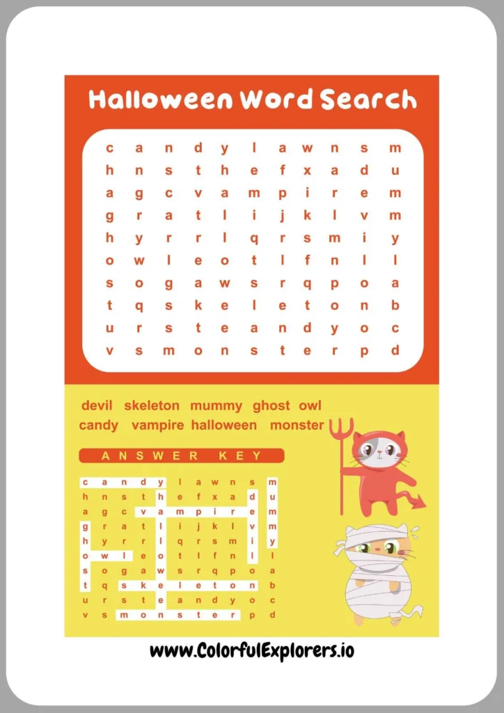 Creepy Creatures Word Quest