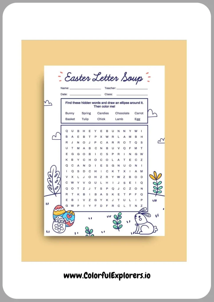 Easter Joy Word Exploration
