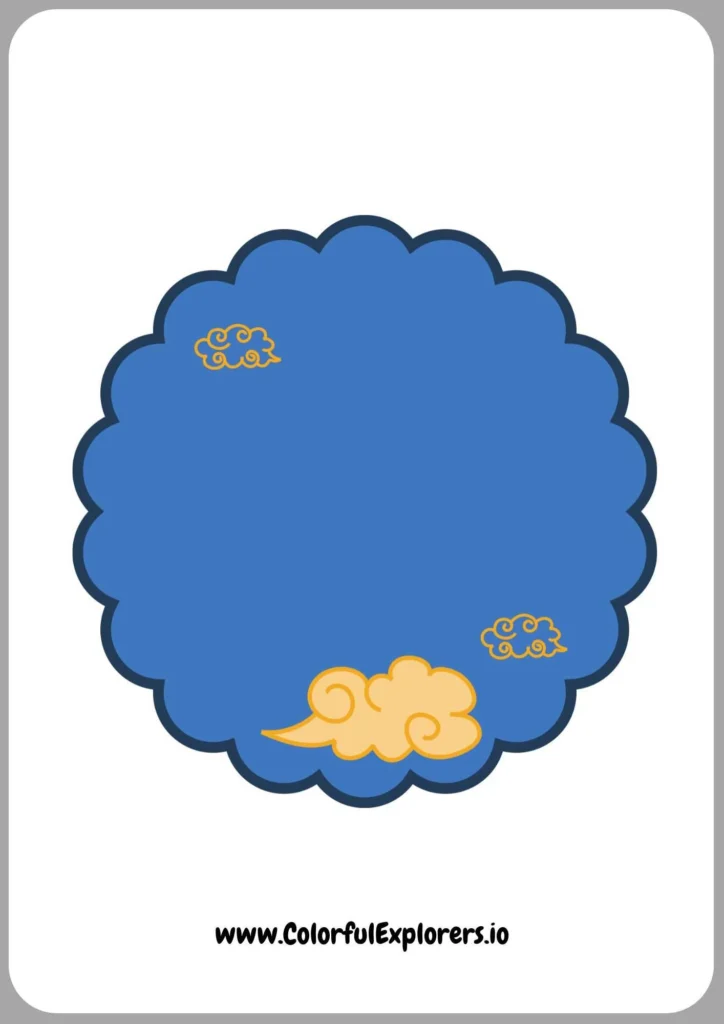 Elegant Cloud Silhouette Template