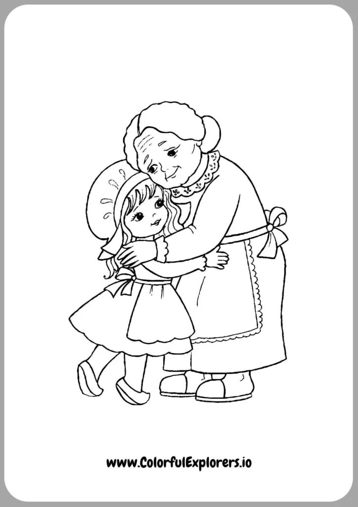 Grandma and Child Sharing a Loving Embrace