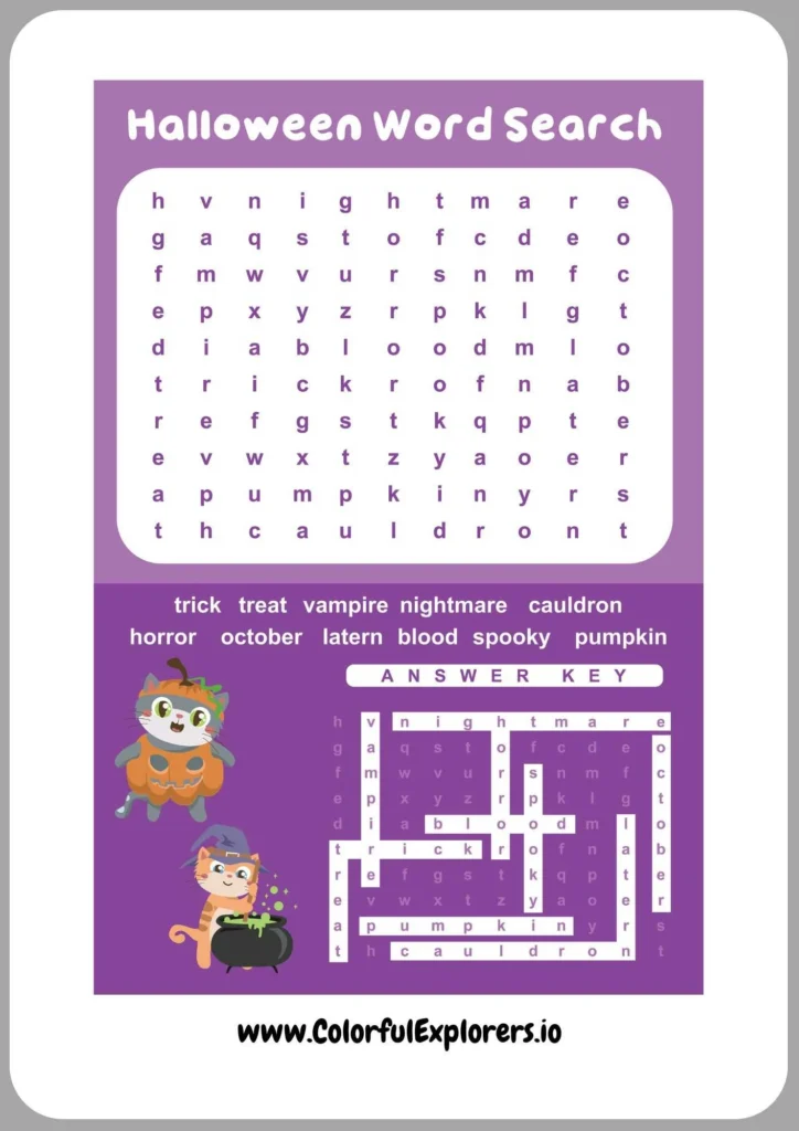 Haunted Mansion Word Search
