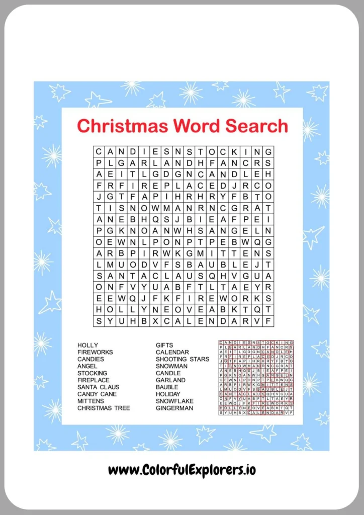 Holiday-Themed Word Search Fun