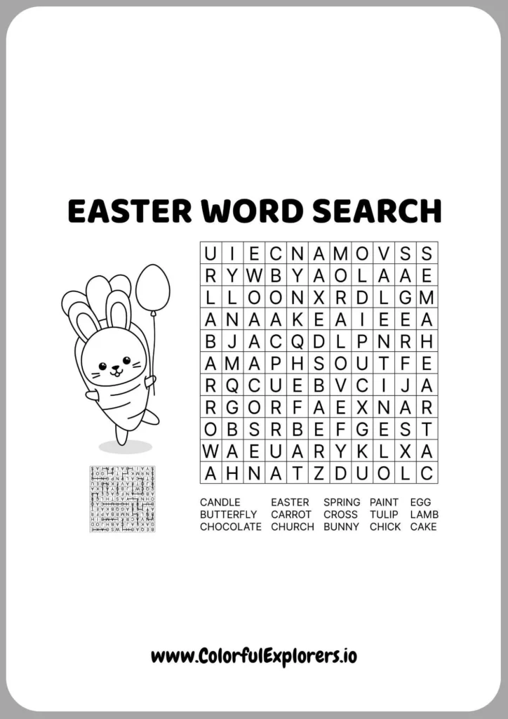 Hop Through Easter Word Game