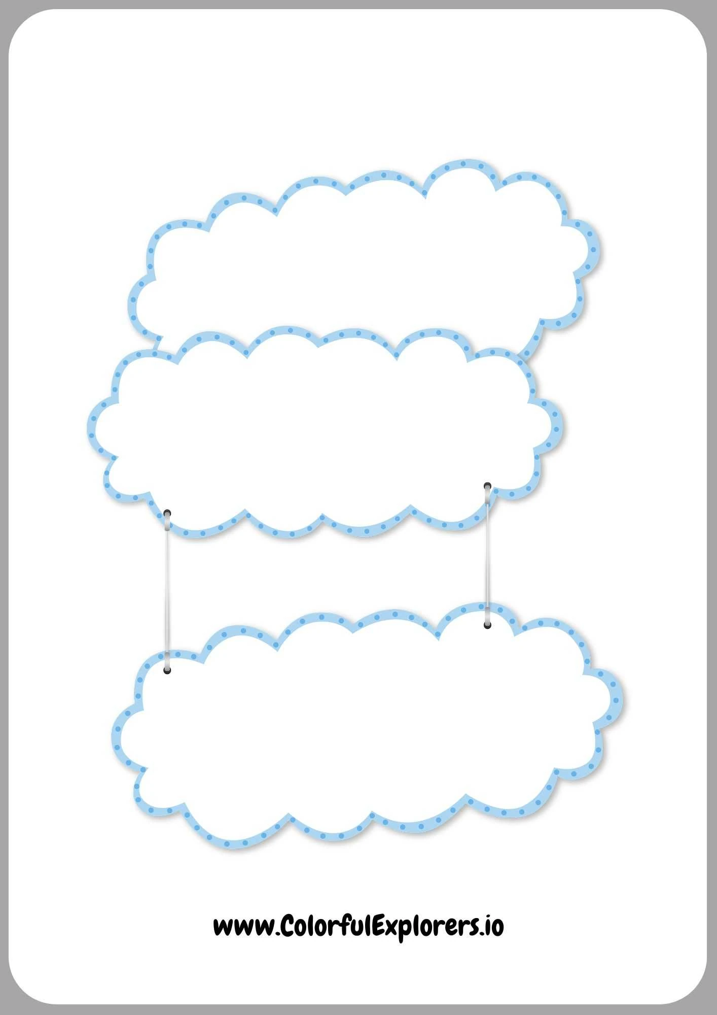 Free Printable Cloud Templates Perfect for Crafting Fun