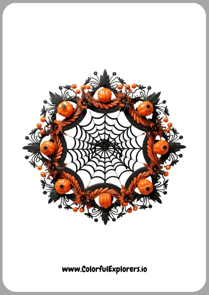 Rustic Fear Web Charm Circle
