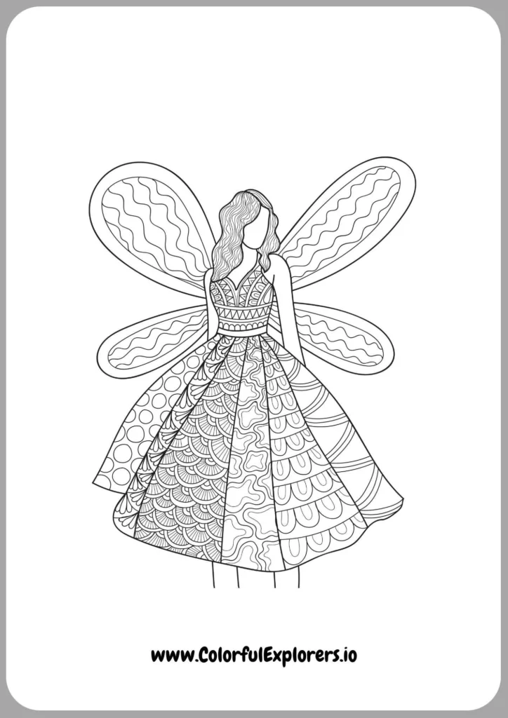 Whimsical Fairy Among Flowers