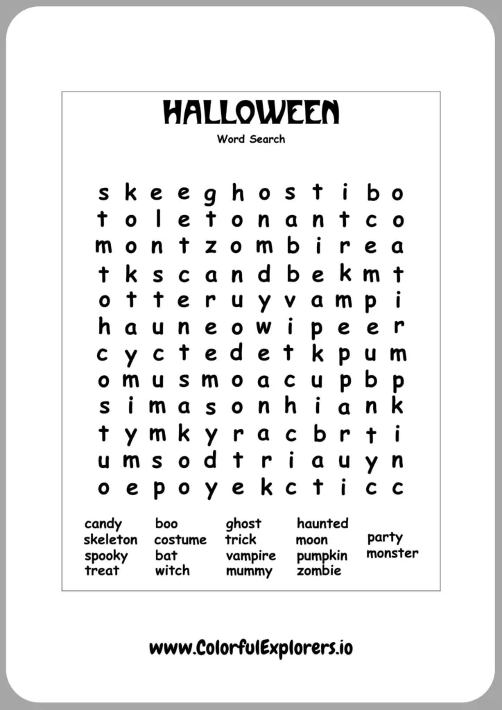 Witches Brew Hidden Words